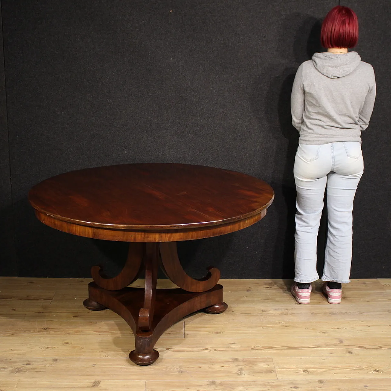 Dutch mahogany table, 19th century 3
