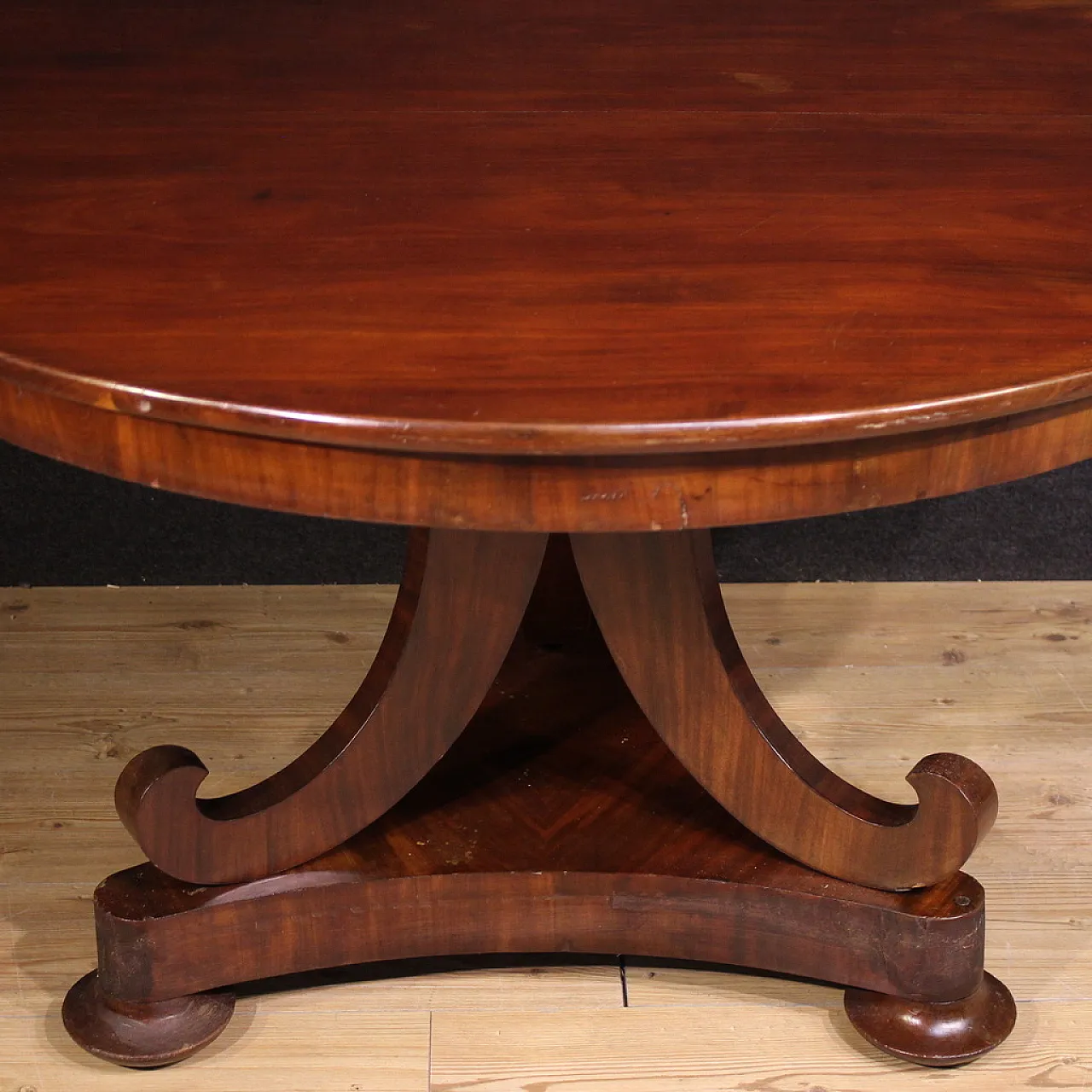 Dutch mahogany table, 19th century 9