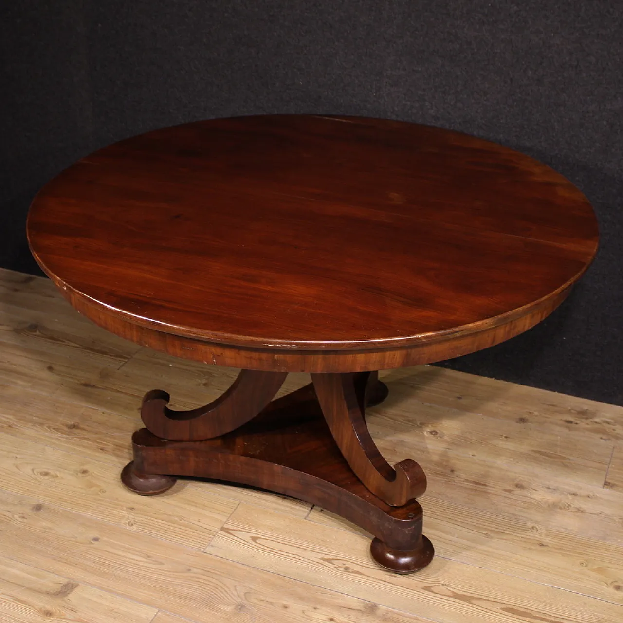 Dutch mahogany table, 19th century 12