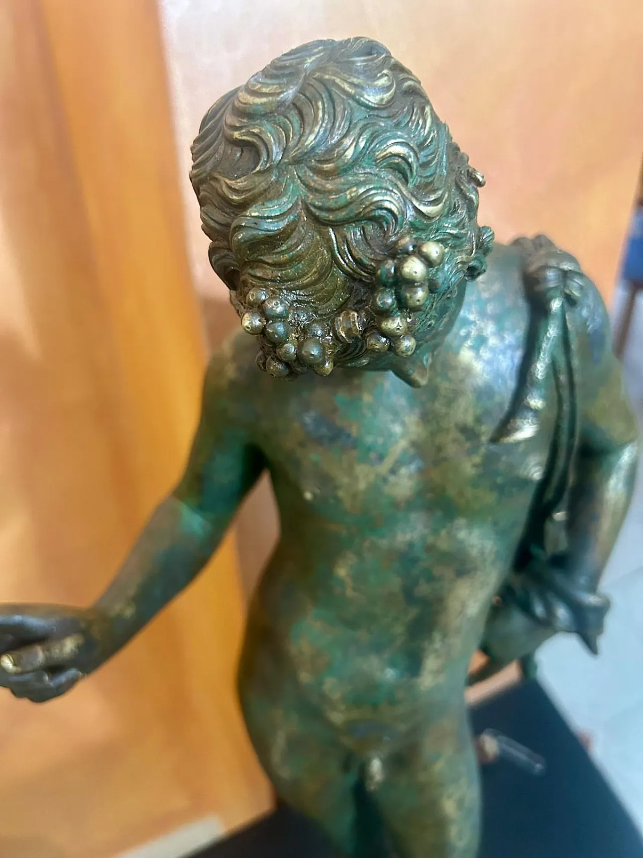 Bronze sculpture Dionysus, so called Narcissus, 19th century 5
