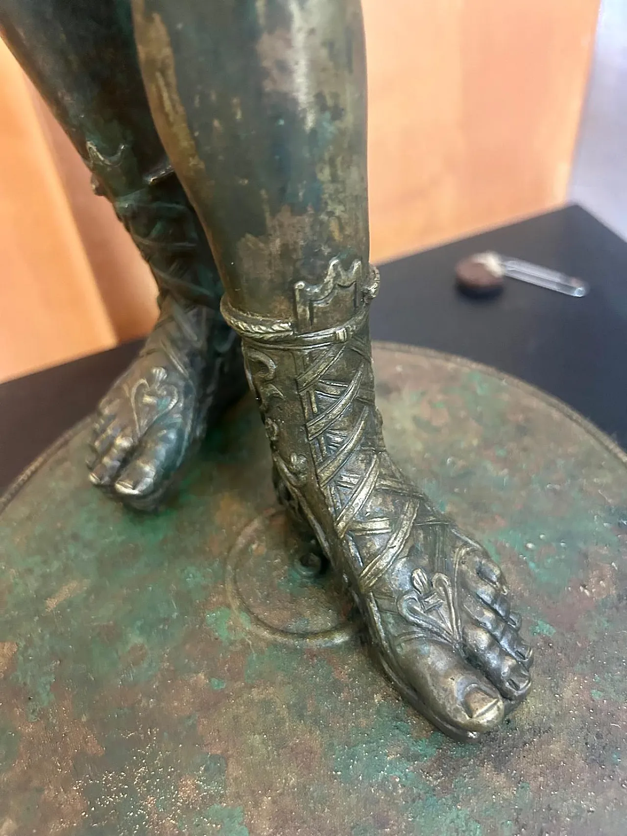 Bronze sculpture Dionysus, so called Narcissus, 19th century 8