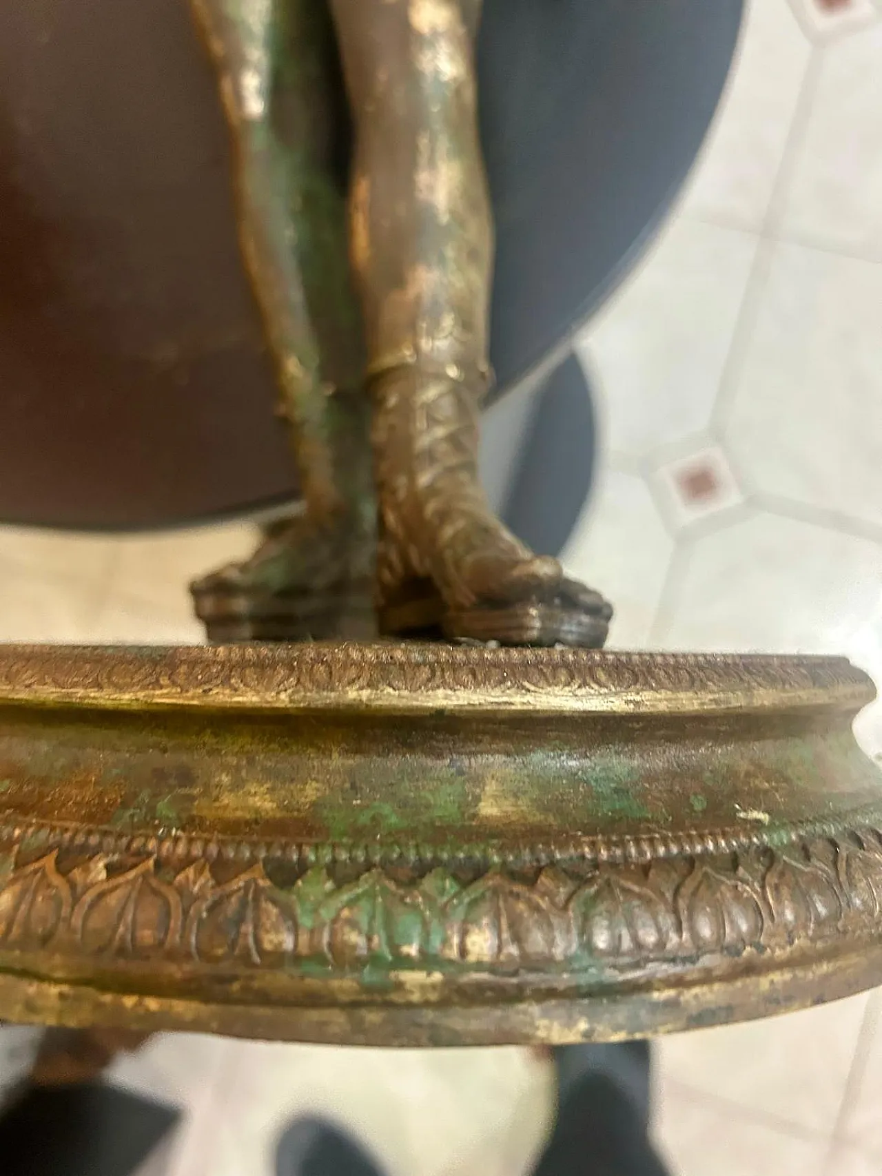 Bronze sculpture Dionysus, so called Narcissus, 19th century 9