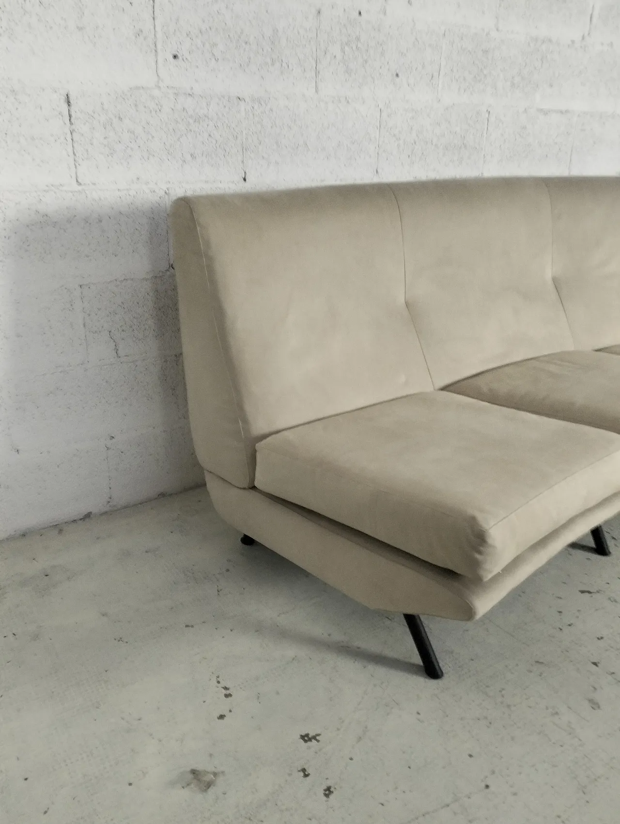 Triennale 4 seater curved sofa by Marco Zanuso for Arflex, 60s 9