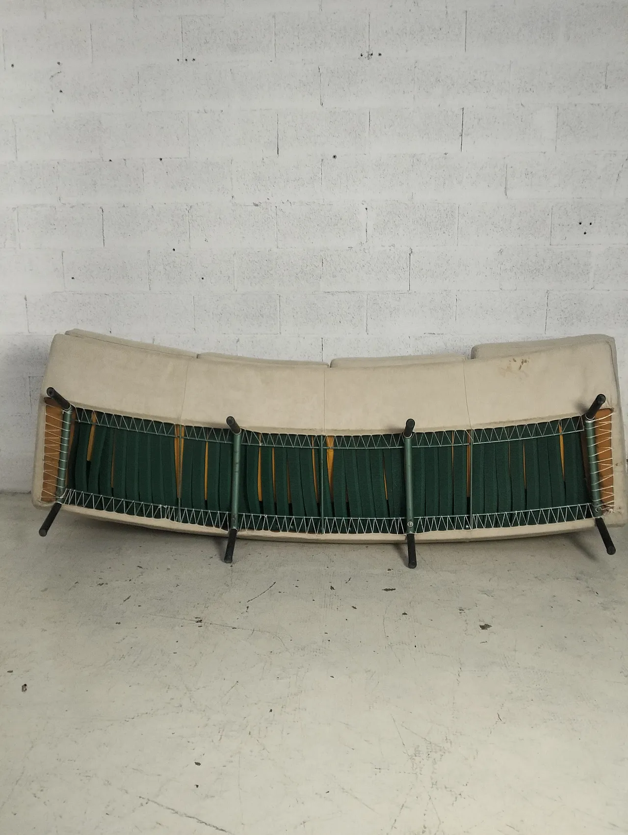 Triennale 4 seater curved sofa by Marco Zanuso for Arflex, 60s 10
