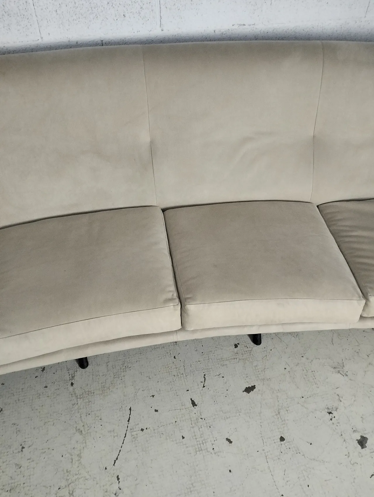 Triennale 4 seater curved sofa by Marco Zanuso for Arflex, 60s 13