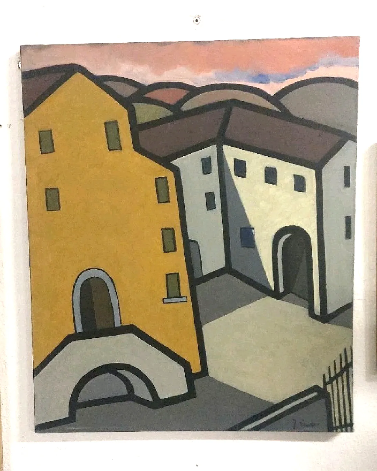 The farm by Franco Prayer oil on canvas, early 20th century 1