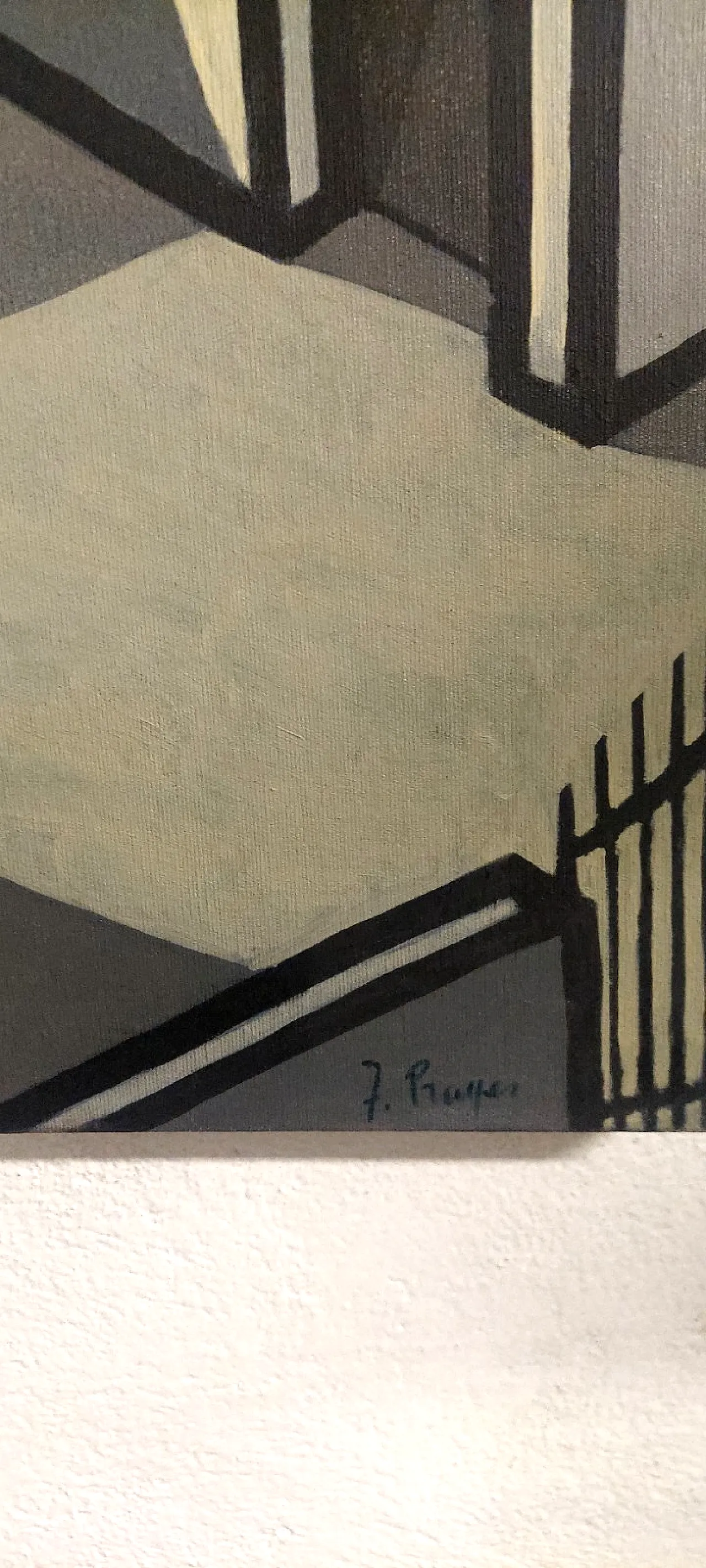 The farm by Franco Prayer oil on canvas, early 20th century 2