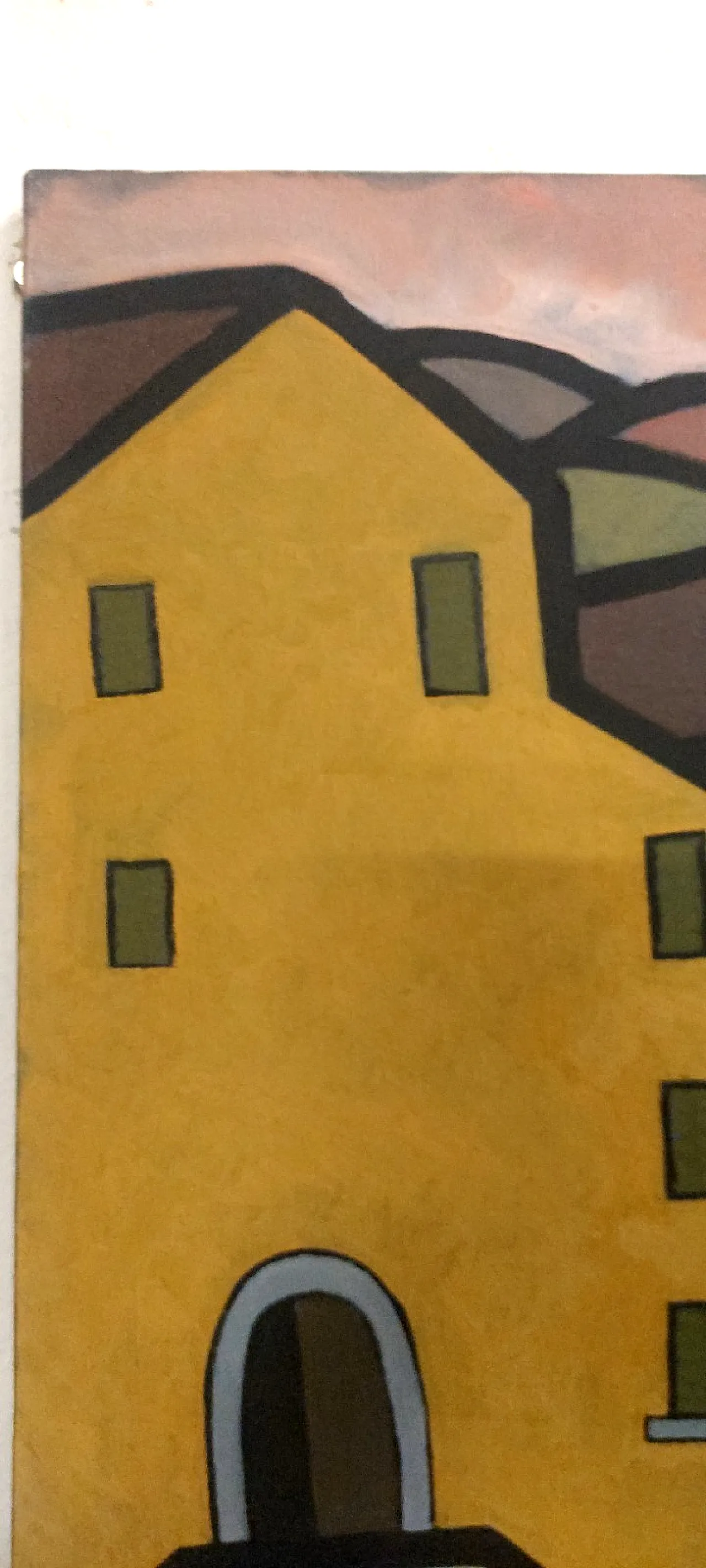 The farm by Franco Prayer oil on canvas, early 20th century 6