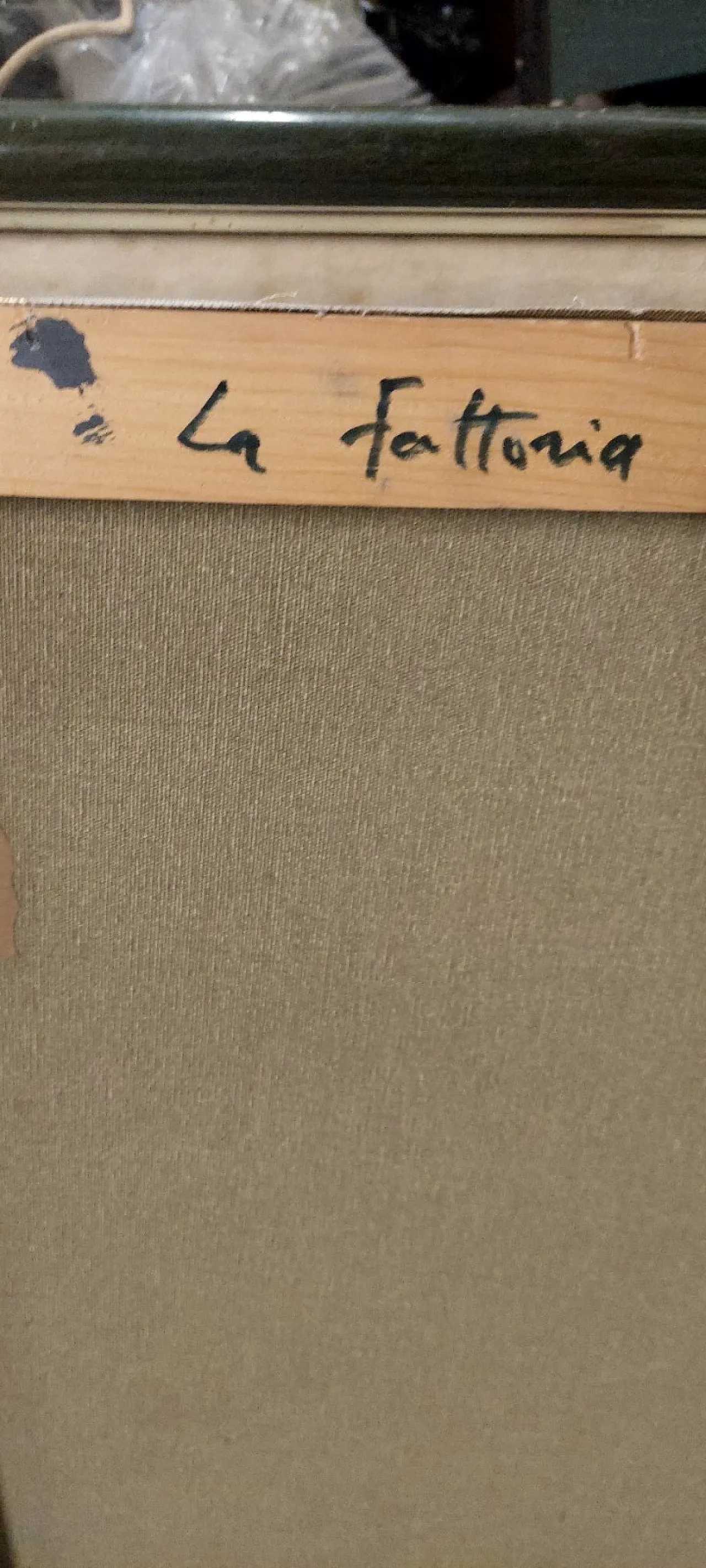 The farm by Franco Prayer oil on canvas, early 20th century 8