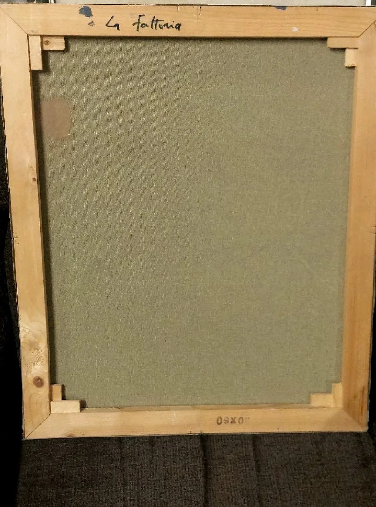 The farm by Franco Prayer oil on canvas, early 20th century 9