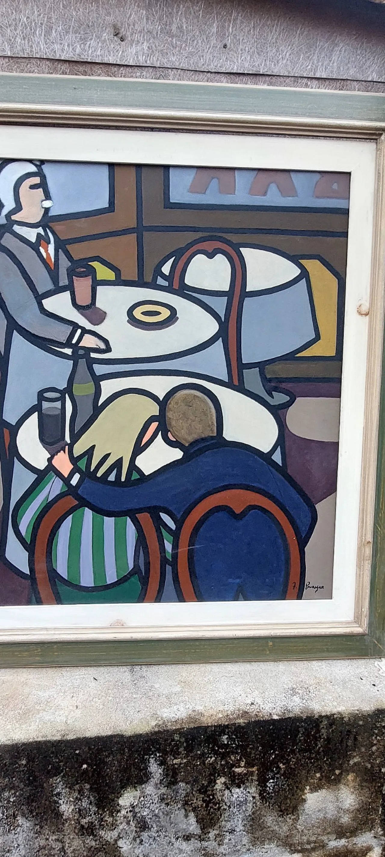 The Lovers by Frank Prayer, oil on canvas, 20th century 5