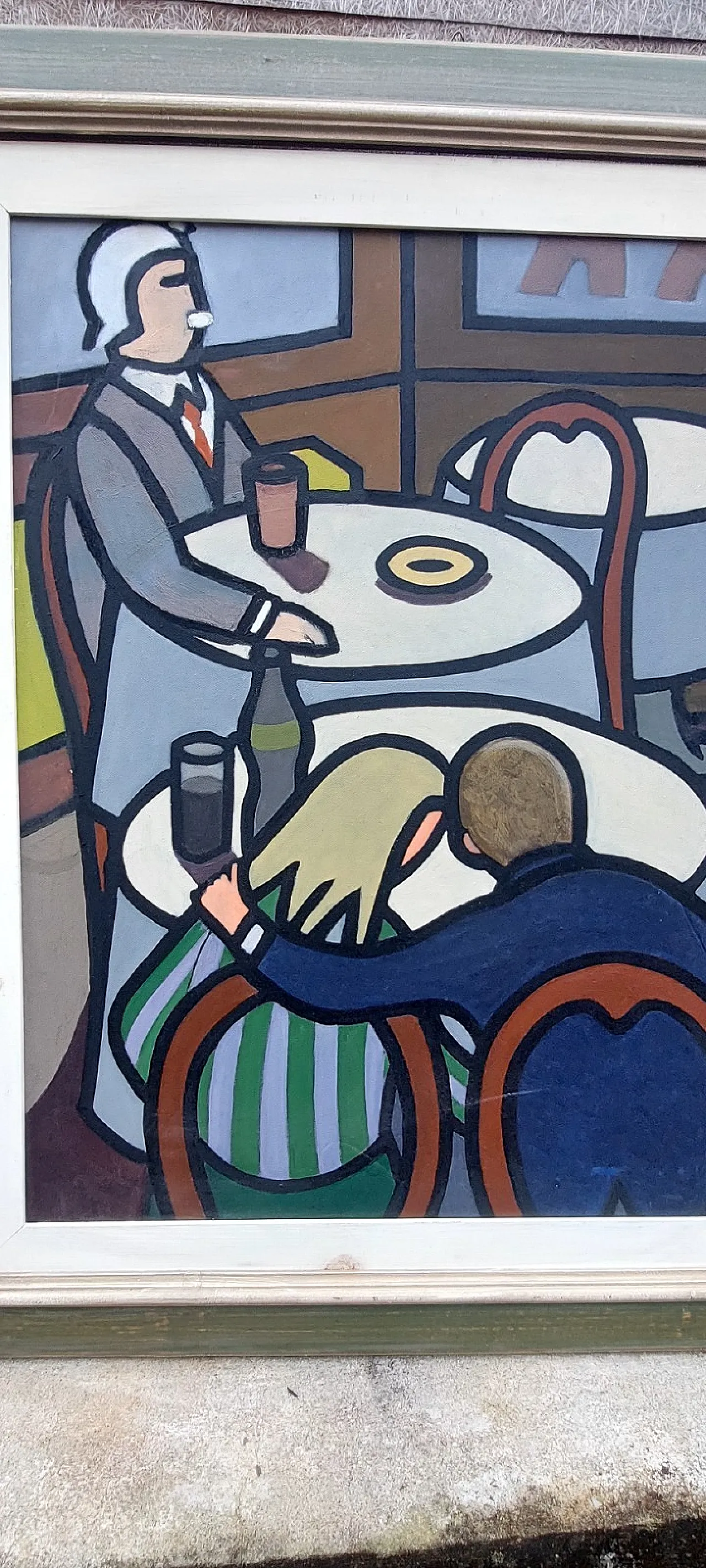 The Lovers by Frank Prayer, oil on canvas, 20th century 6