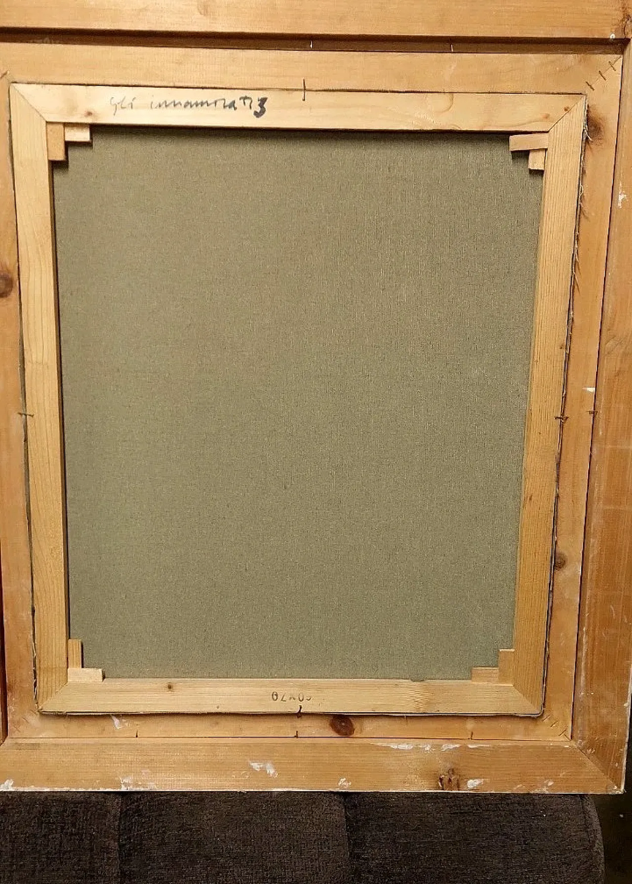 The Lovers by Frank Prayer, oil on canvas, 20th century 9