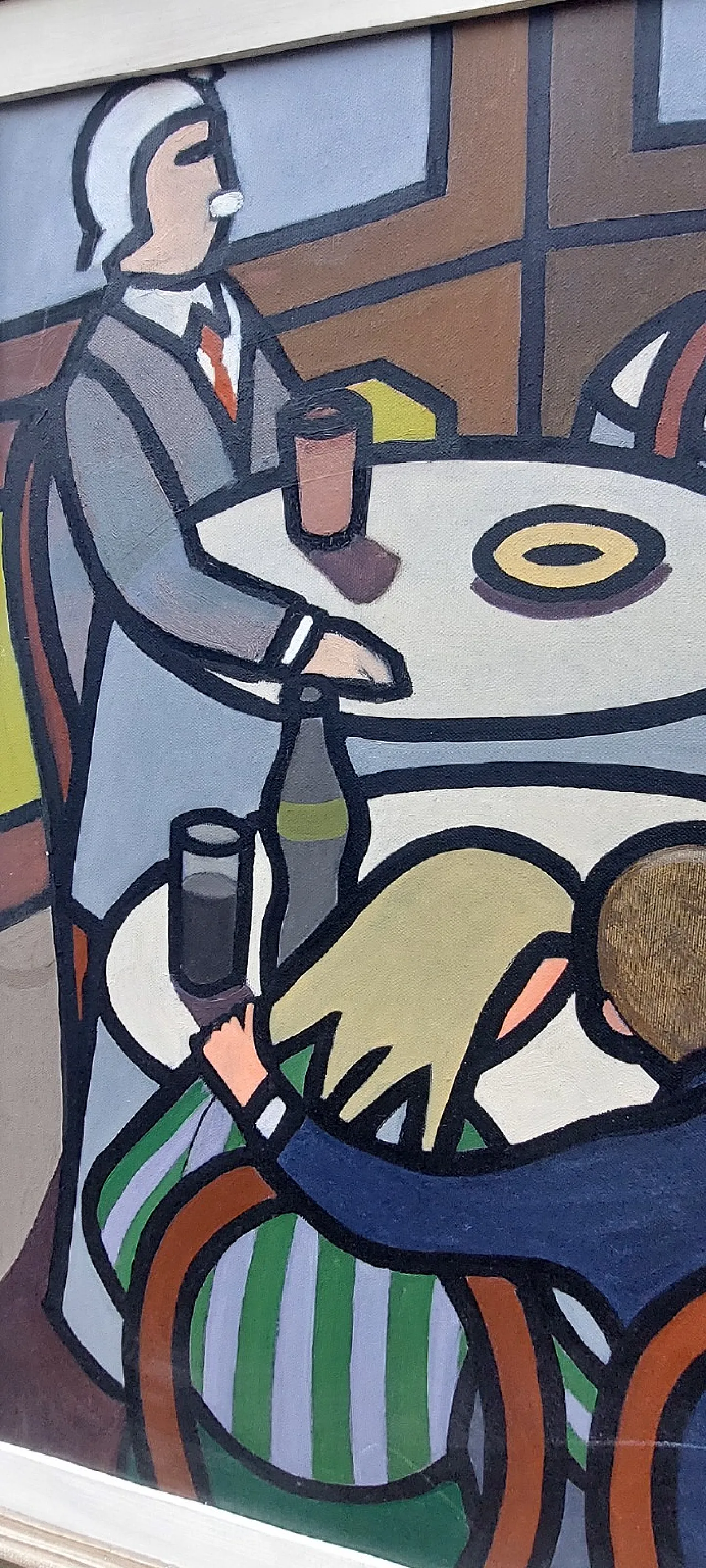 The Lovers by Frank Prayer, oil on canvas, 20th century 10