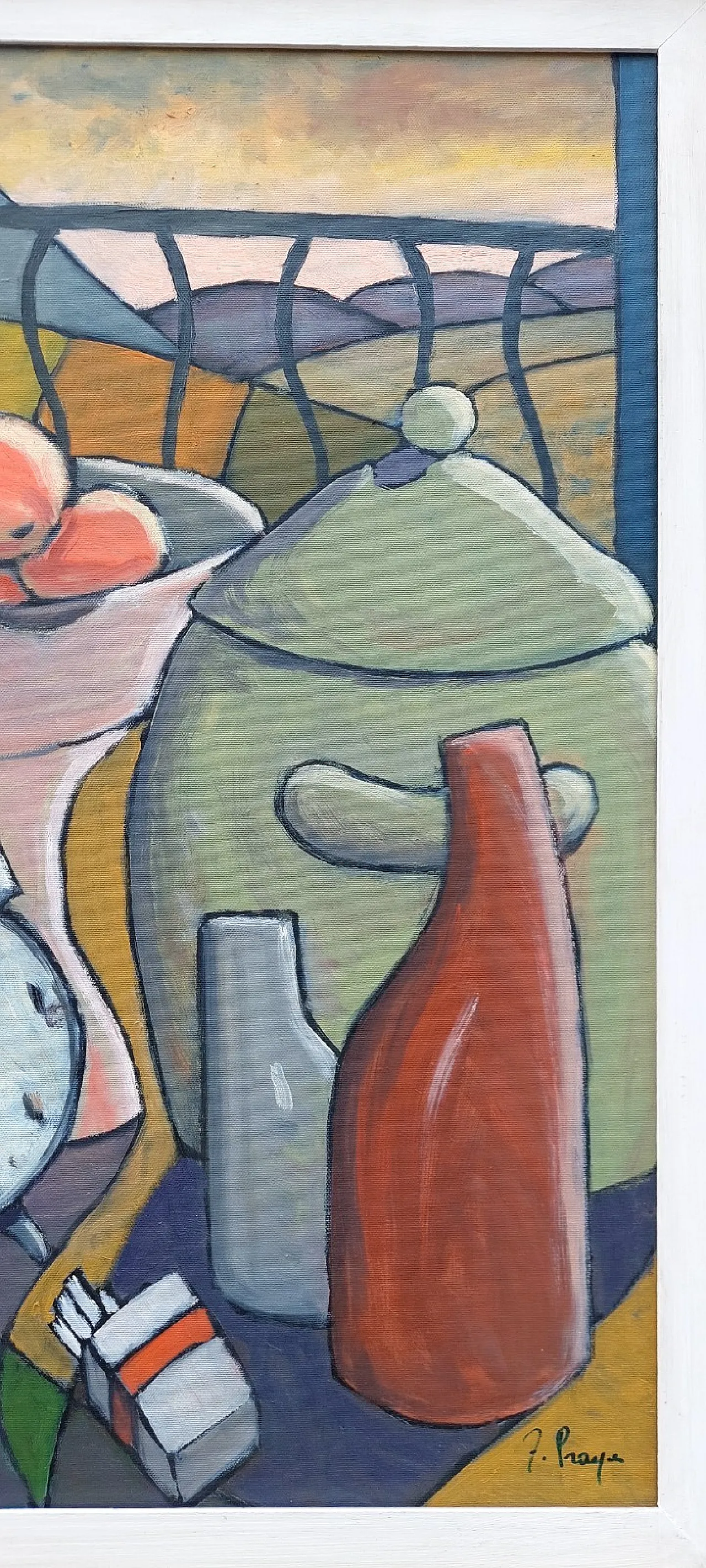 Still life with alarm clock by Franco Prayer, 20th century 3