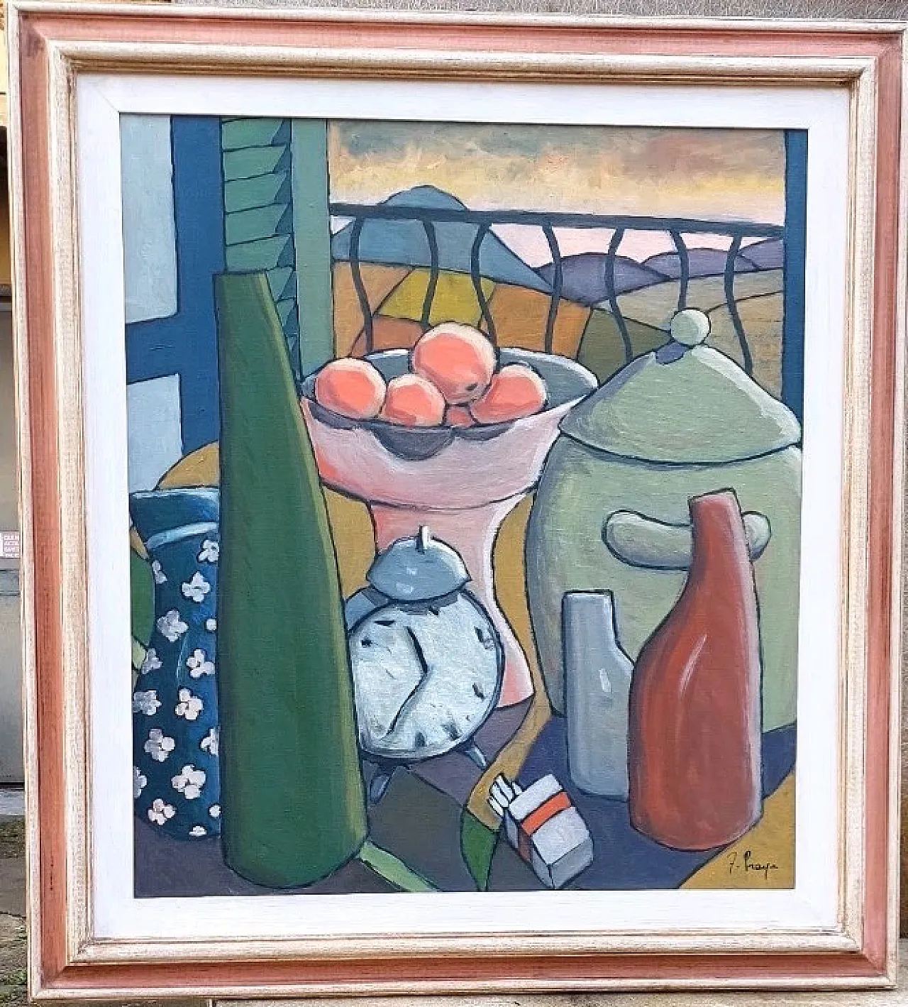 Still life with alarm clock by Franco Prayer, 20th century 4