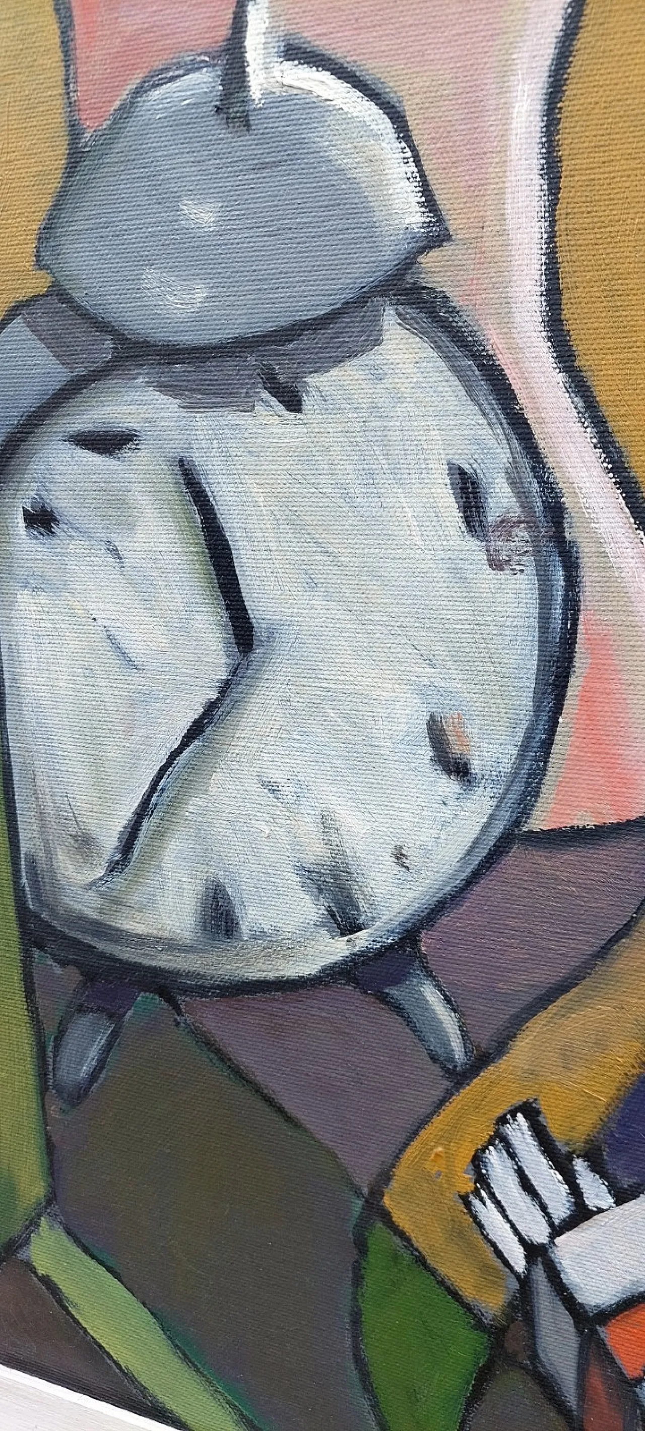 Still life with alarm clock by Franco Prayer, 20th century 6