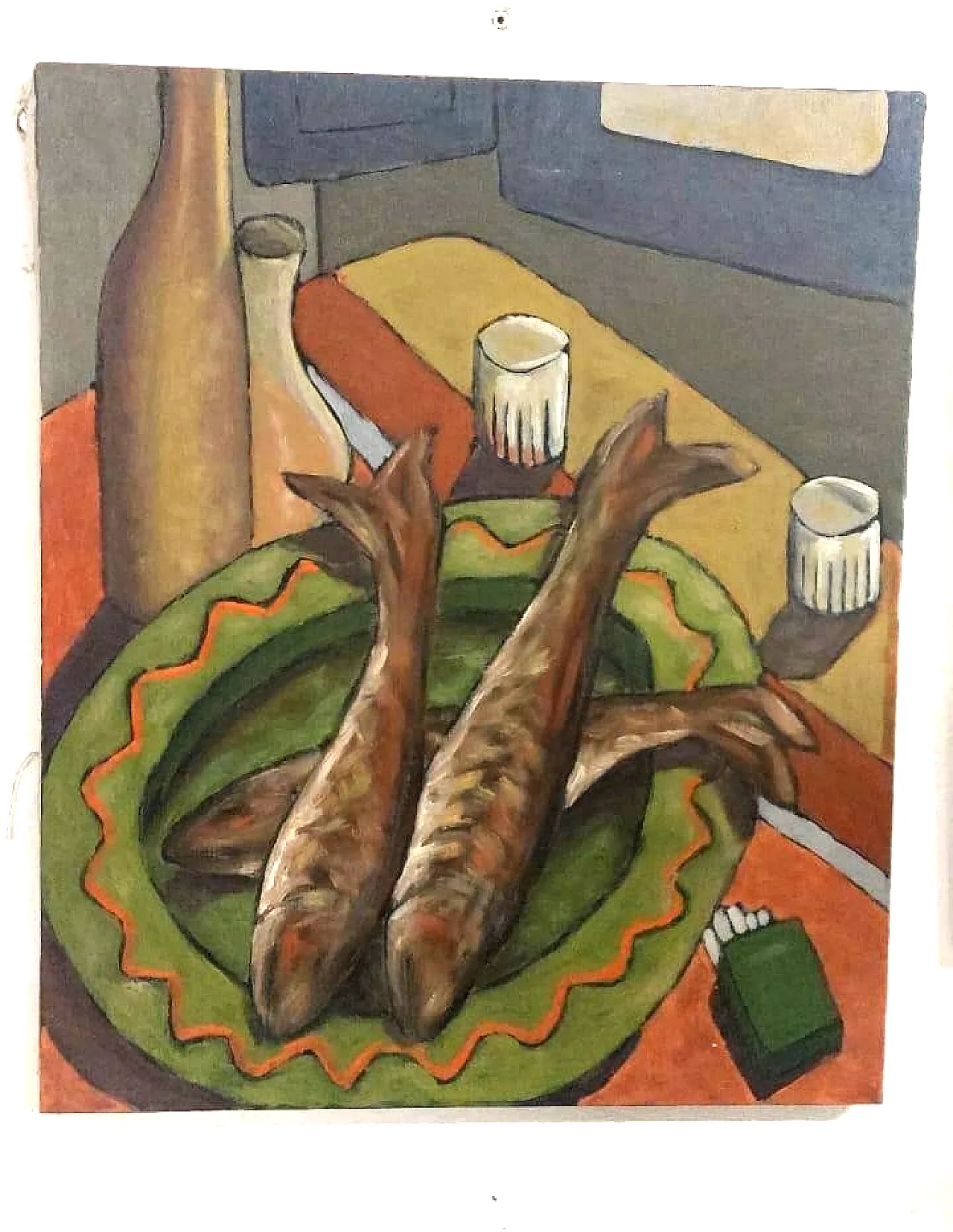 Sill life by Franco Prayer, oil on canvas, 20th century 1