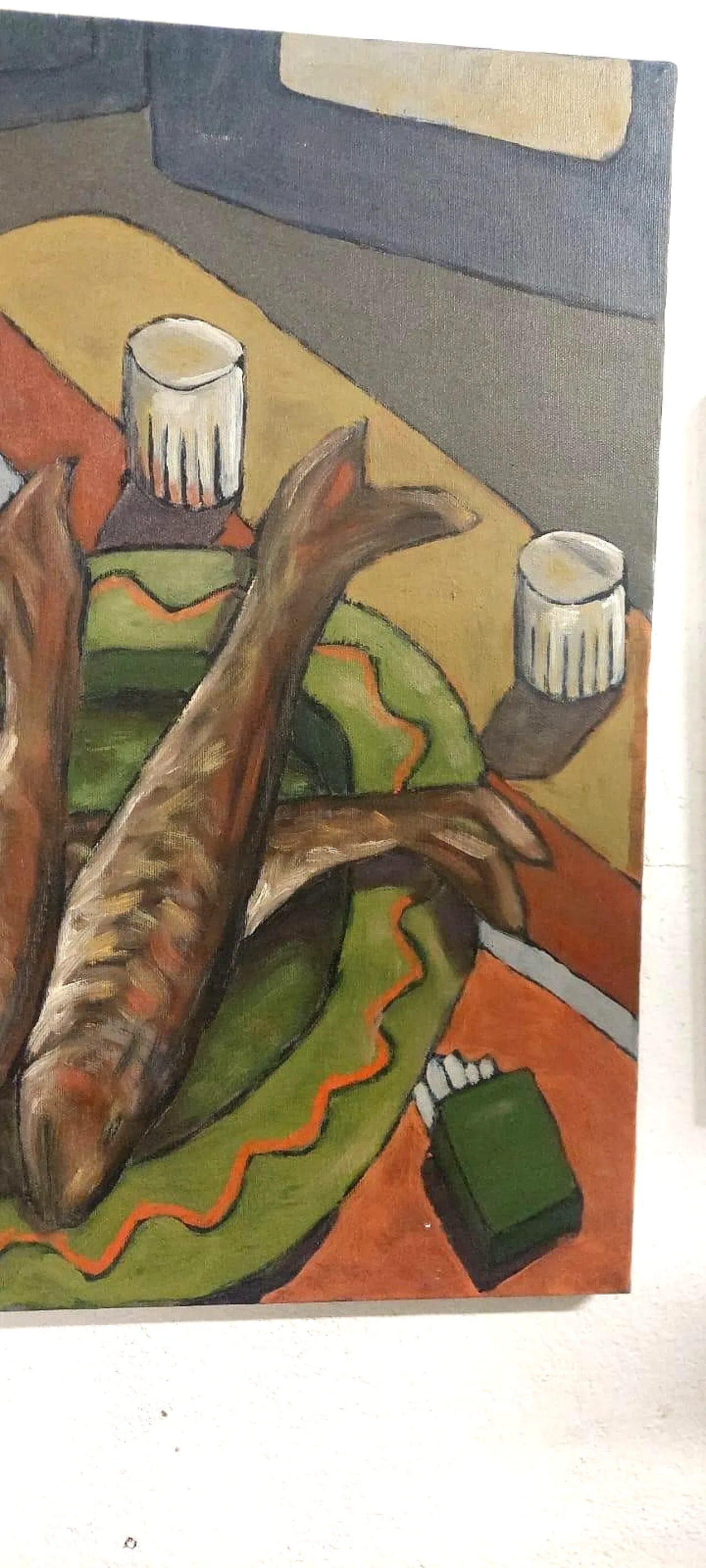 Sill life by Franco Prayer, oil on canvas, 20th century 2