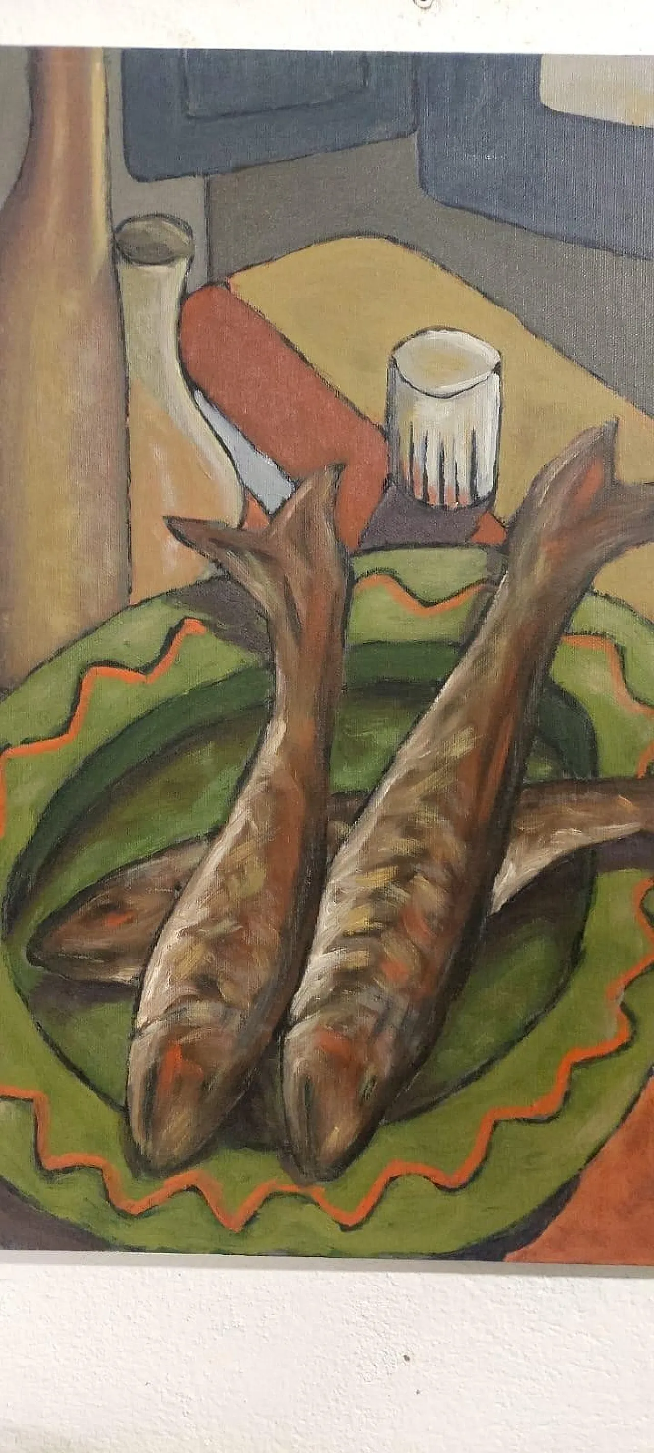 Sill life by Franco Prayer, oil on canvas, 20th century 3