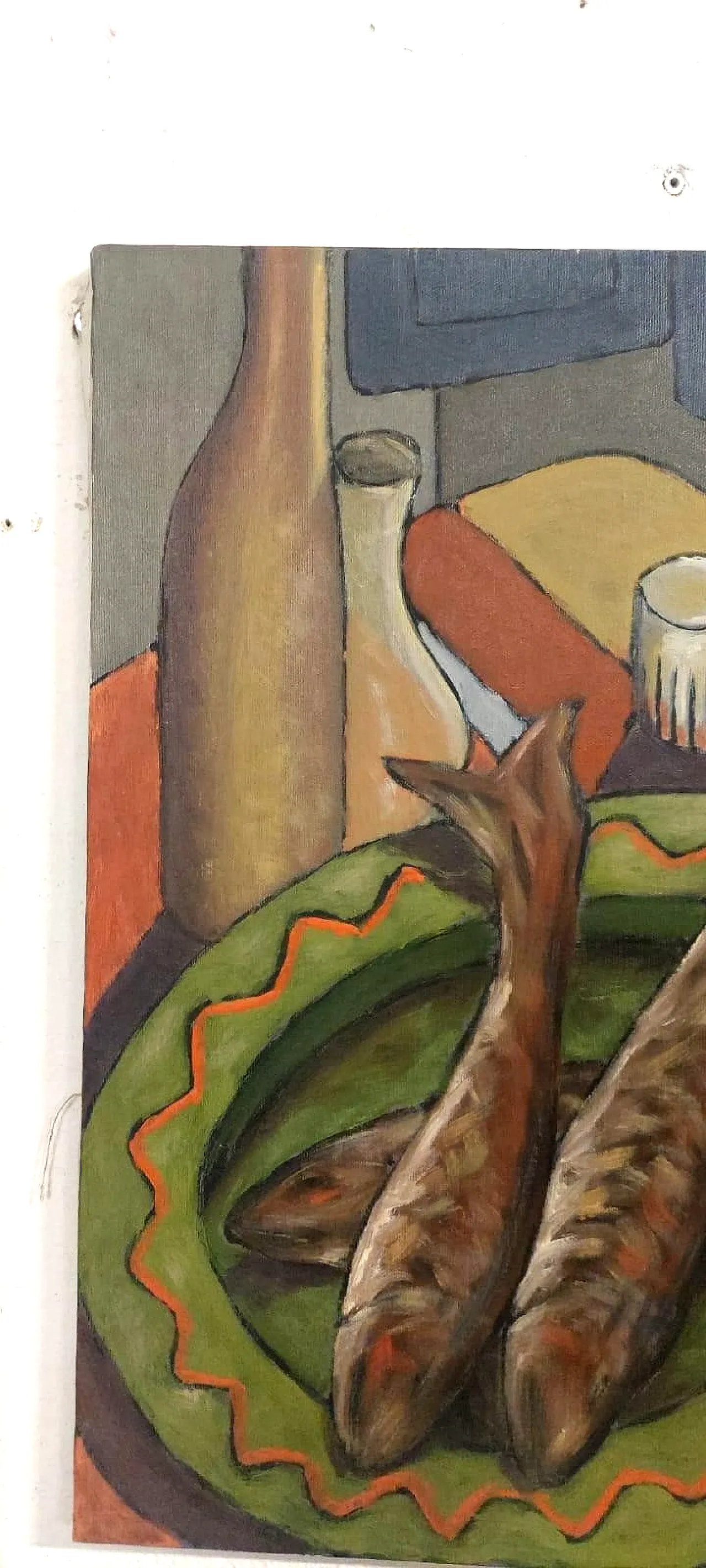 Sill life by Franco Prayer, oil on canvas, 20th century 4