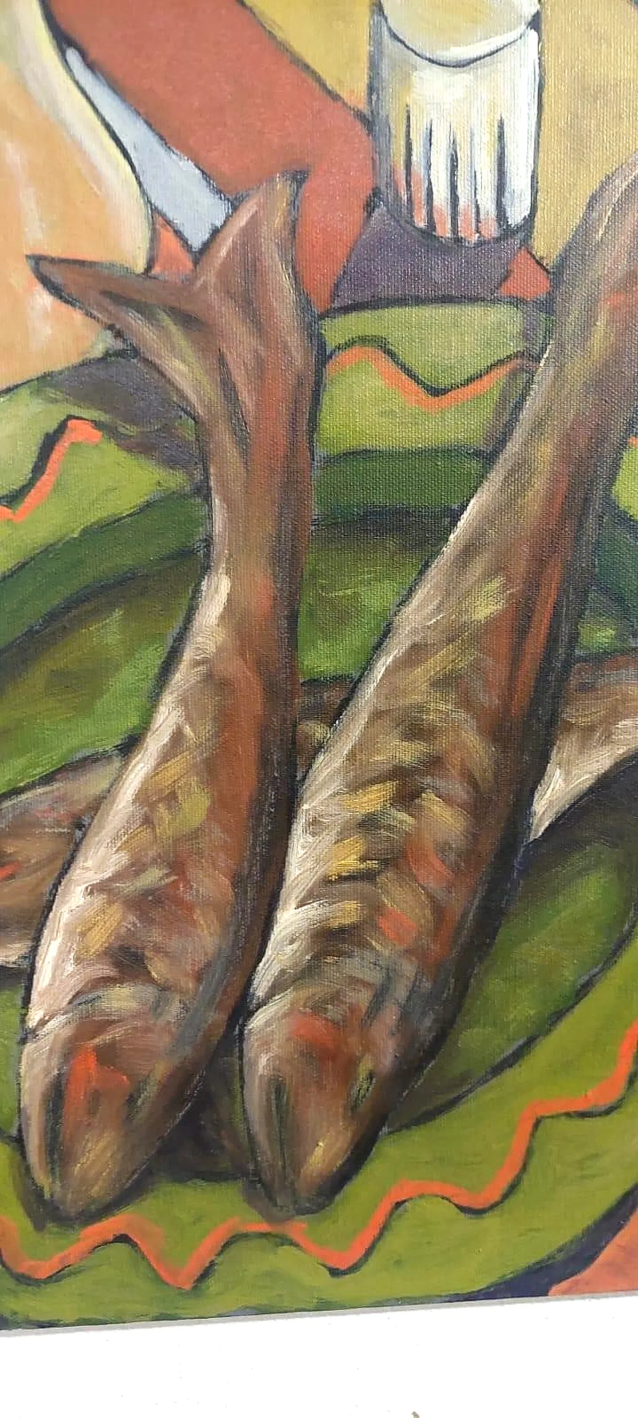 Sill life by Franco Prayer, oil on canvas, 20th century 6