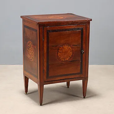 Comodino Neoclassico in noce, fine '700