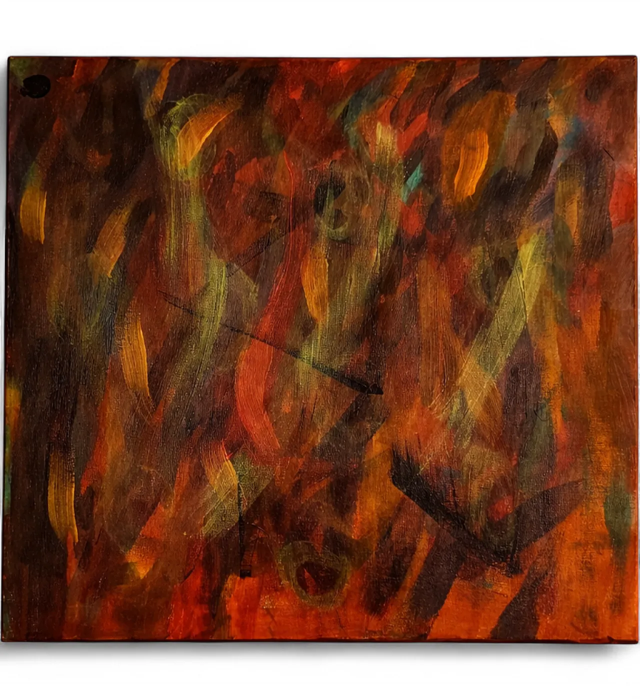 Large Abstract Painting – Embers of Resistance – T C Freiberger 7