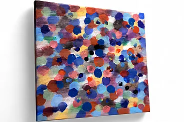 Large Abstract Painting – Gathering of colors – T.C. Freiberger – Cont