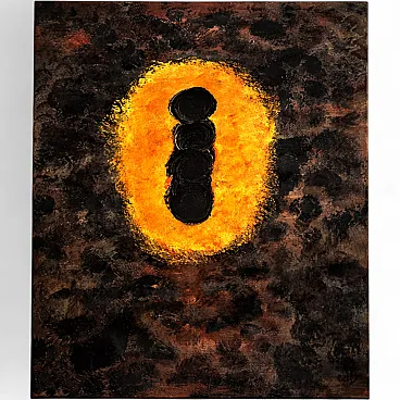 Large Abstract Painting – Portal of Presence – T.C. Freiberger – Conte