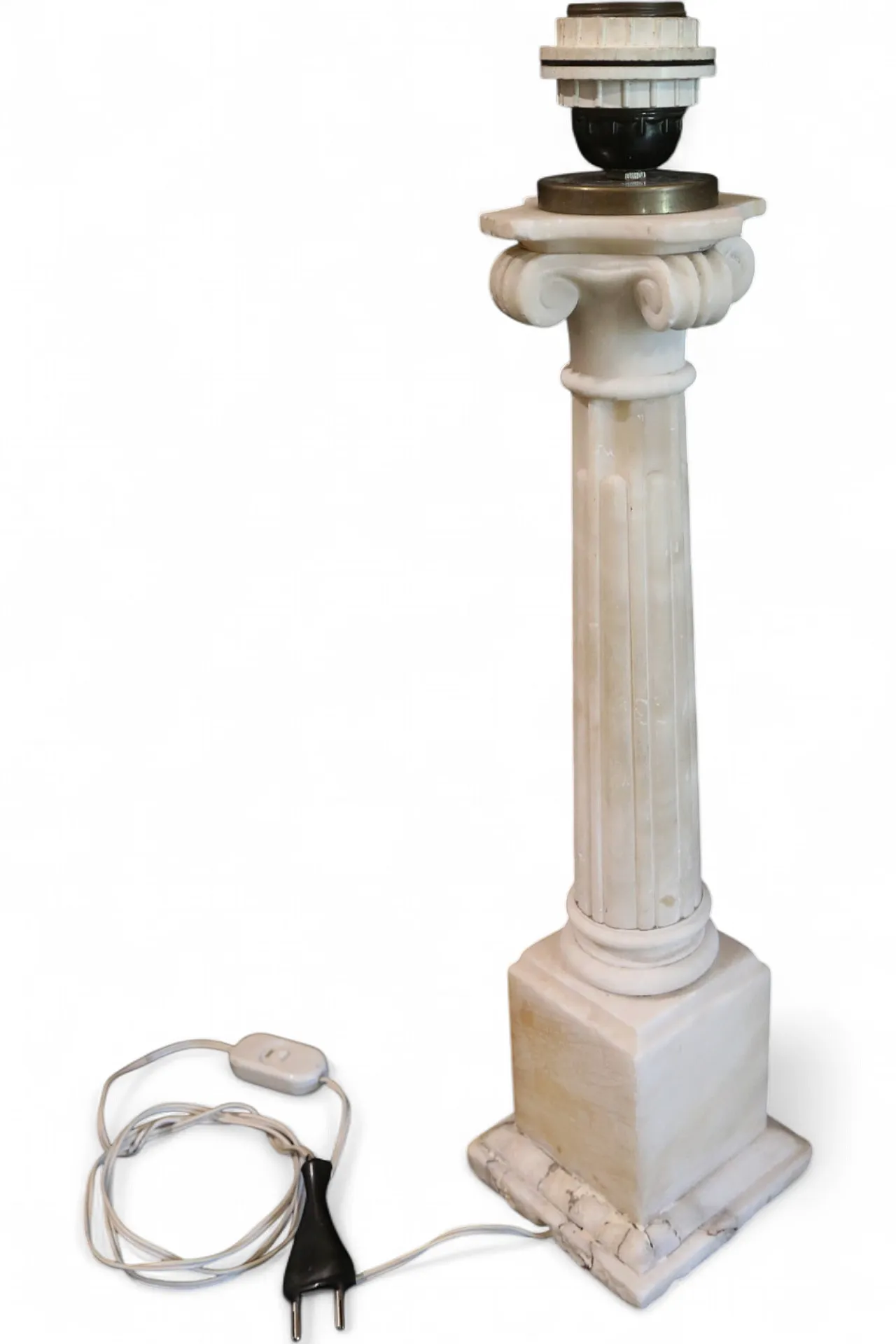 Colonna alabastro marmo grand tour elettrificata, '700 25
