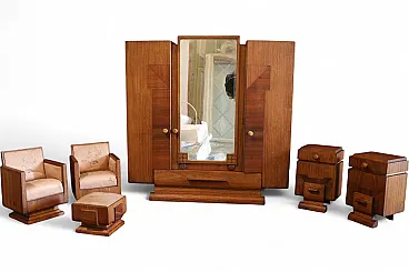 Modello miniatura camera da letto Decò campionatura per mobilieri