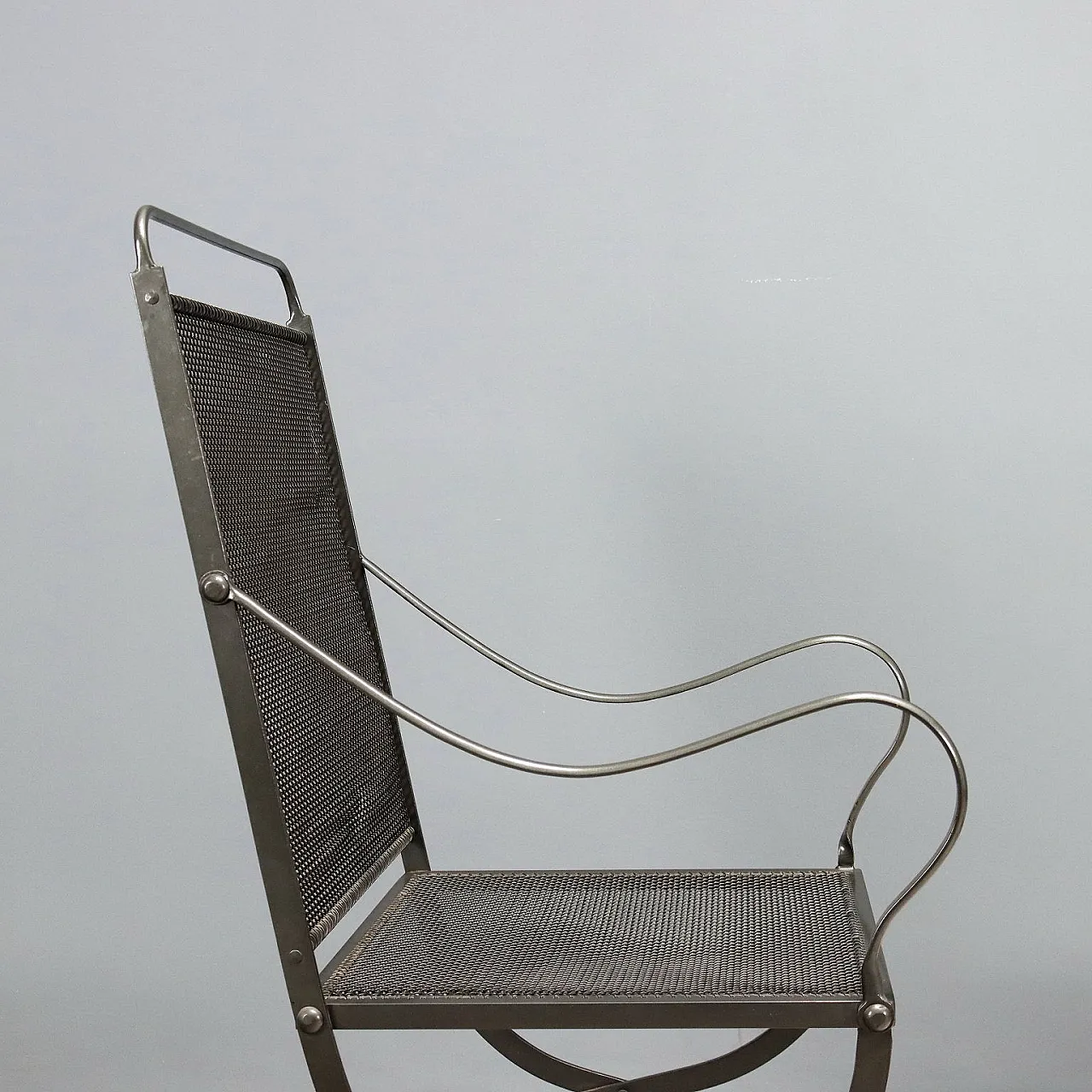 12 Sedie pieghevoli Nonaro in metallo smaltato, anni '60 5