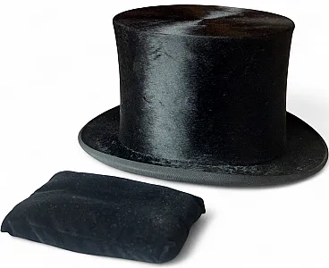Cappello a cilindro nero  di Borchert, Germania, anni '10