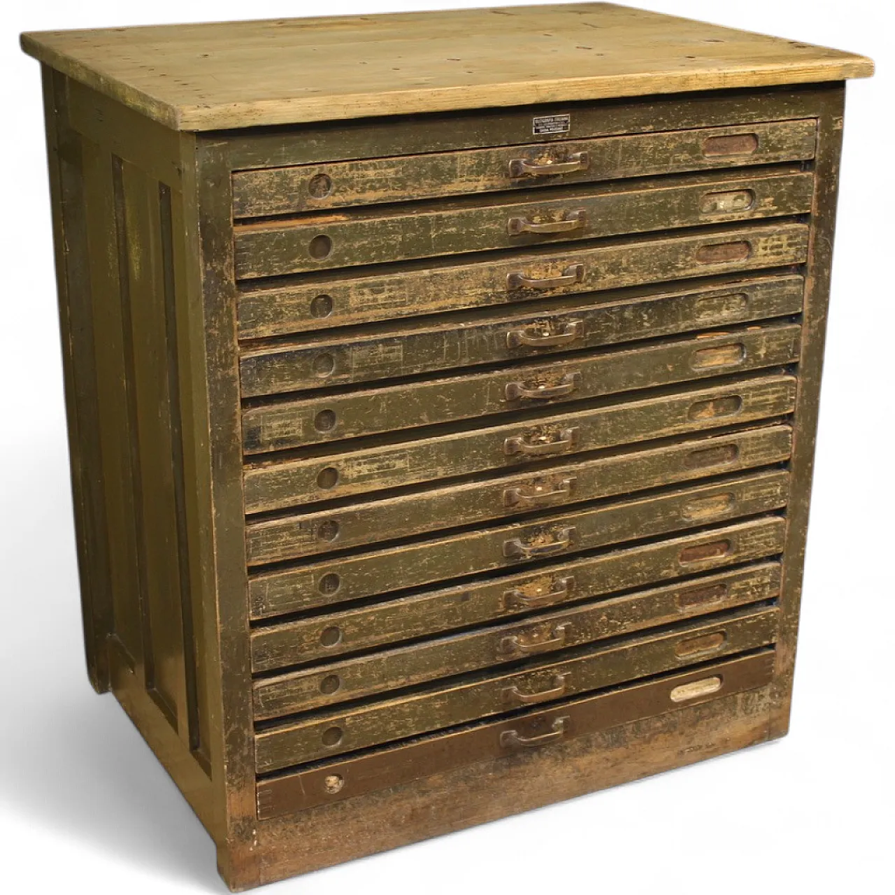 Woodcut chest of drawers in lacquered wood, 20th century 13