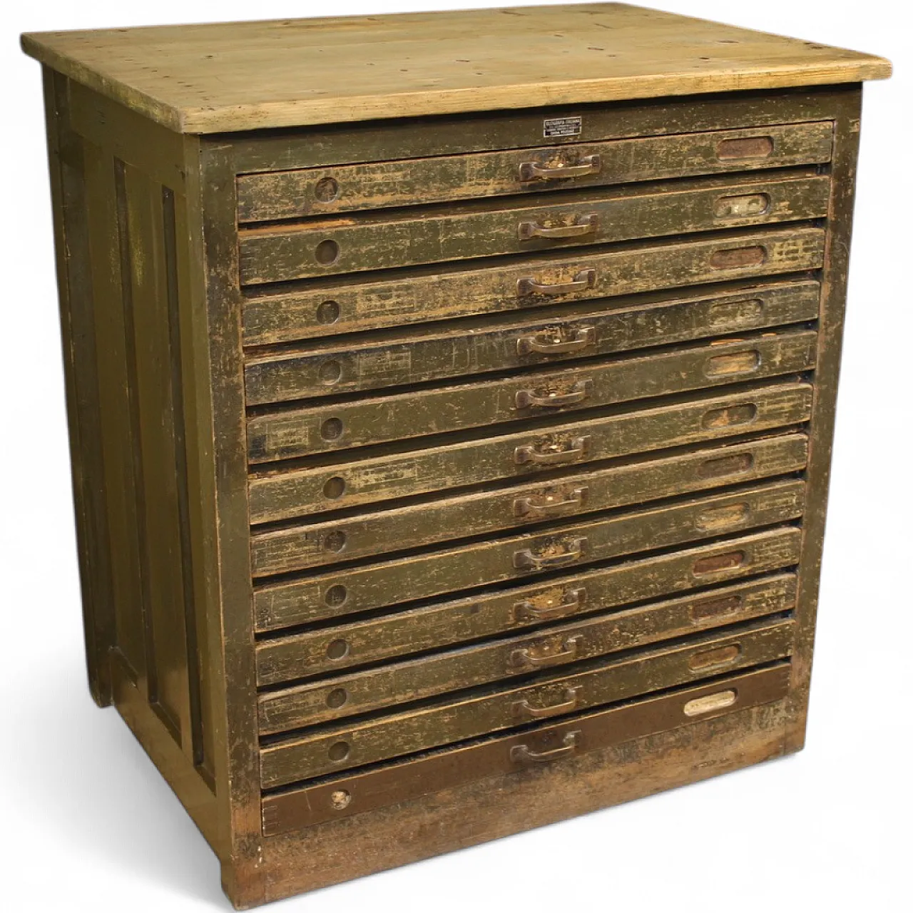 Woodcut chest of drawers in lacquered wood, 20th century 15