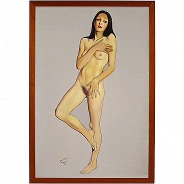 Female nude painting signed Vellani Marchi dated, 1970