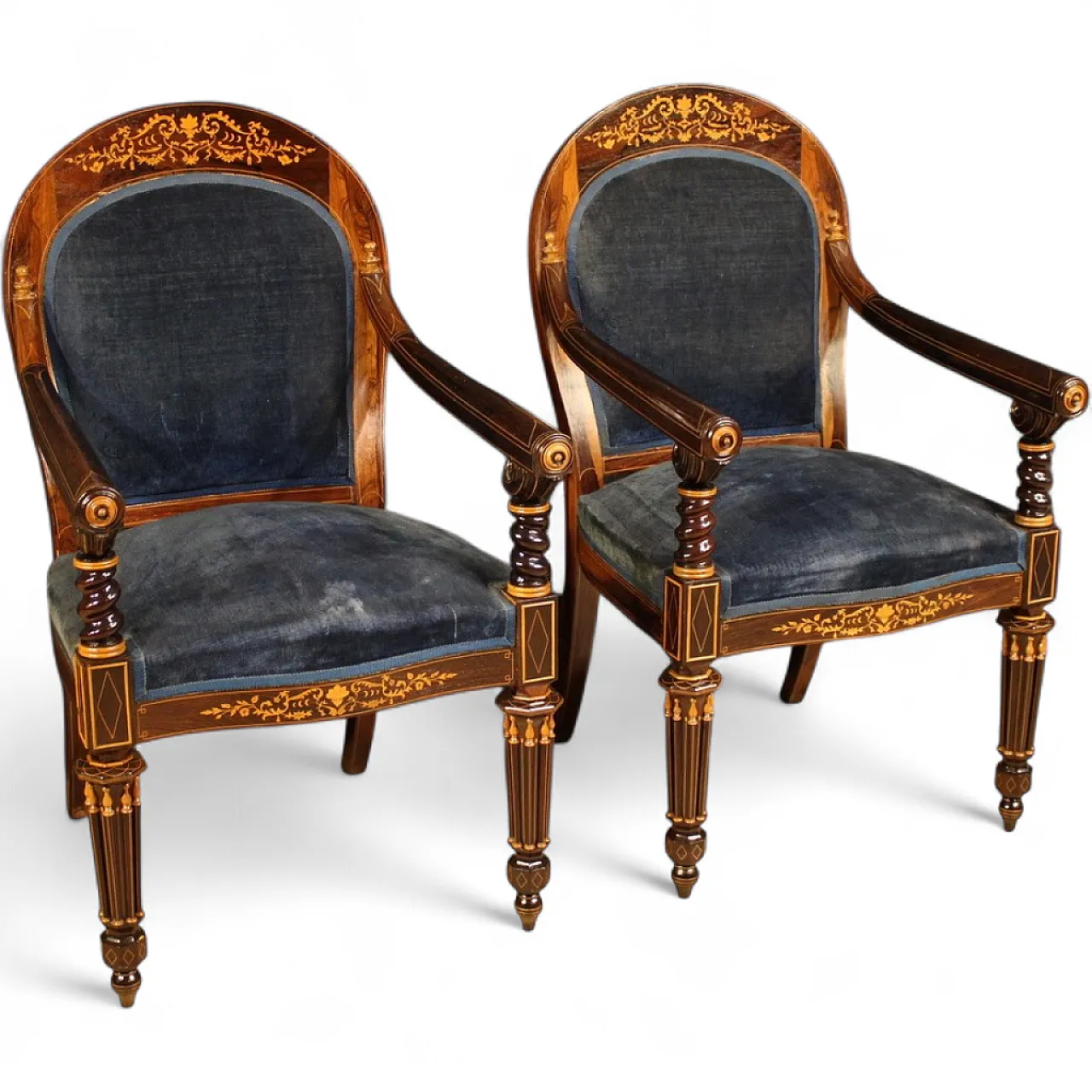 Pair of 19th century French armchairs 17