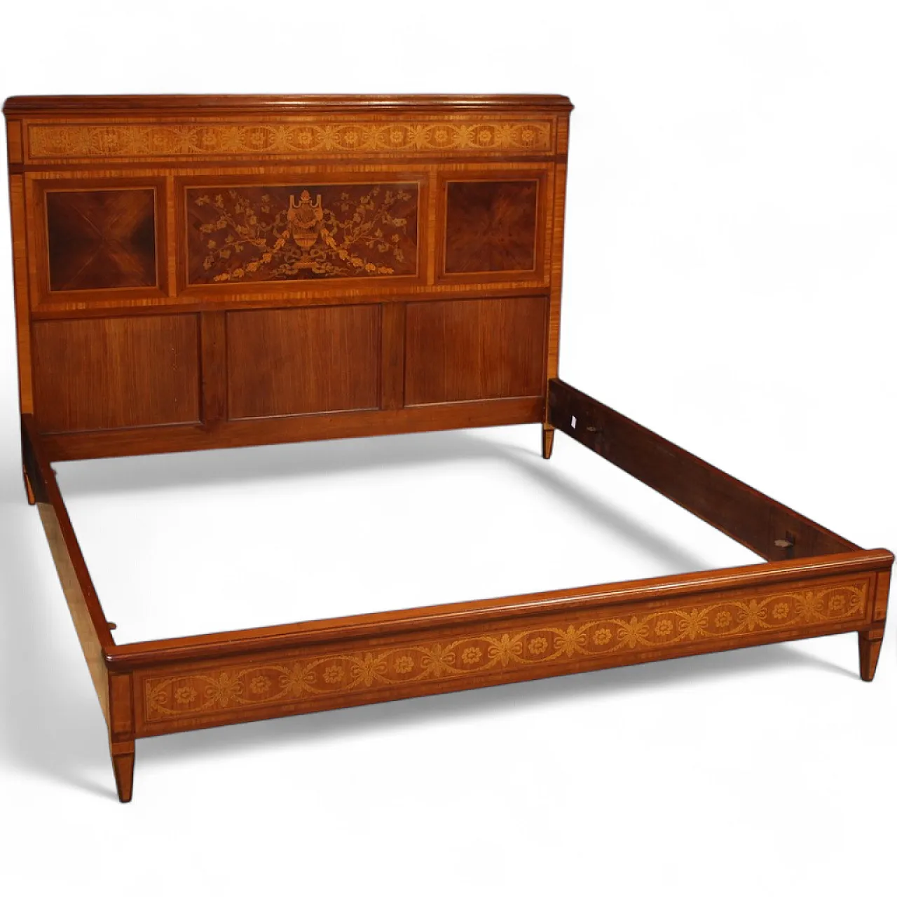 Letto matrimoniale italiano in stile Luigi XVI, '900 15