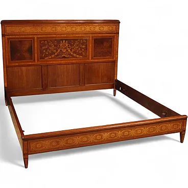 Letto matrimoniale italiano in stile Luigi XVI, '900