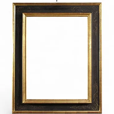 Tuscan lacquered, gilded and painted frame, 20th century