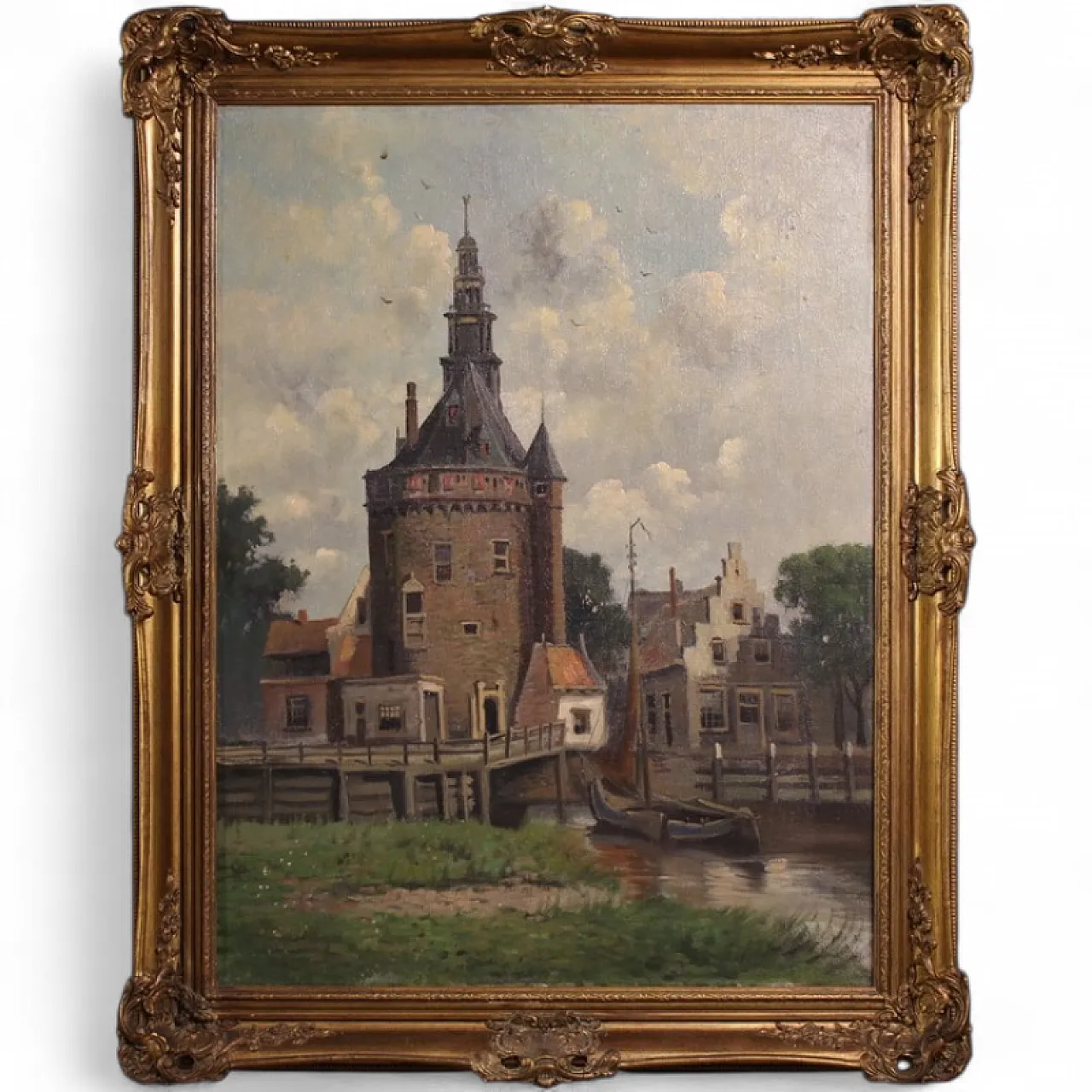Dutch painting view of the city of Hoorn, 20th century 15