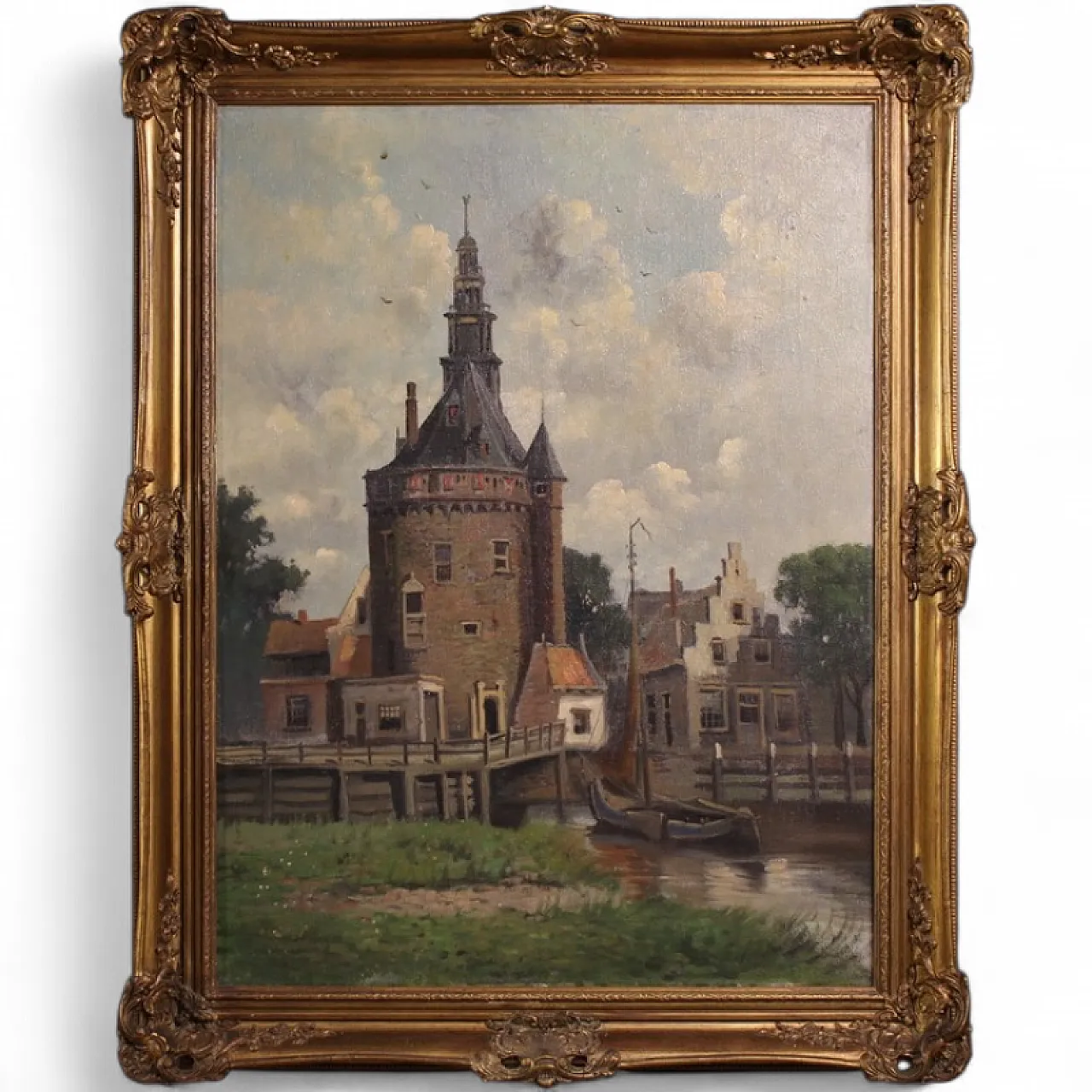 Dutch painting view of the city of Hoorn, 20th century 16