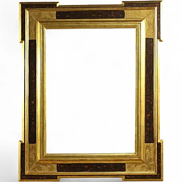 Italian gilded and painted frame, 20th century
