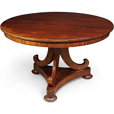 Dutch mahogany table, 19th century