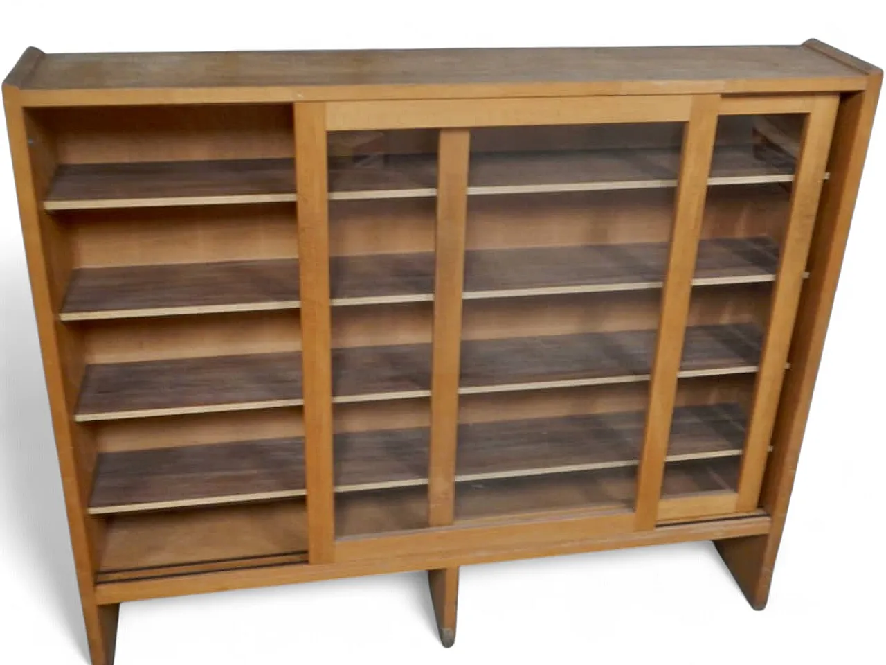 Fir blockboard bookcase 1970 13