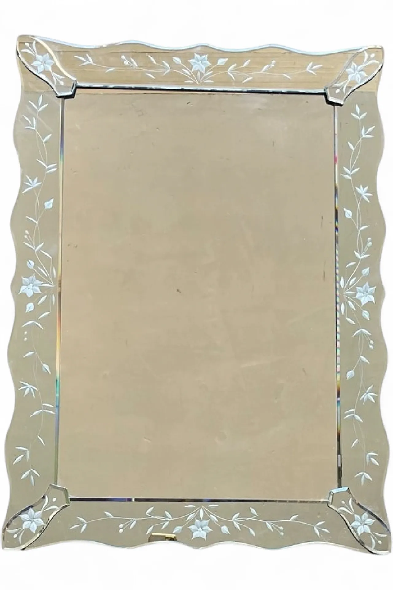 Engraved Venetian mirror, Italy, 1960s 12