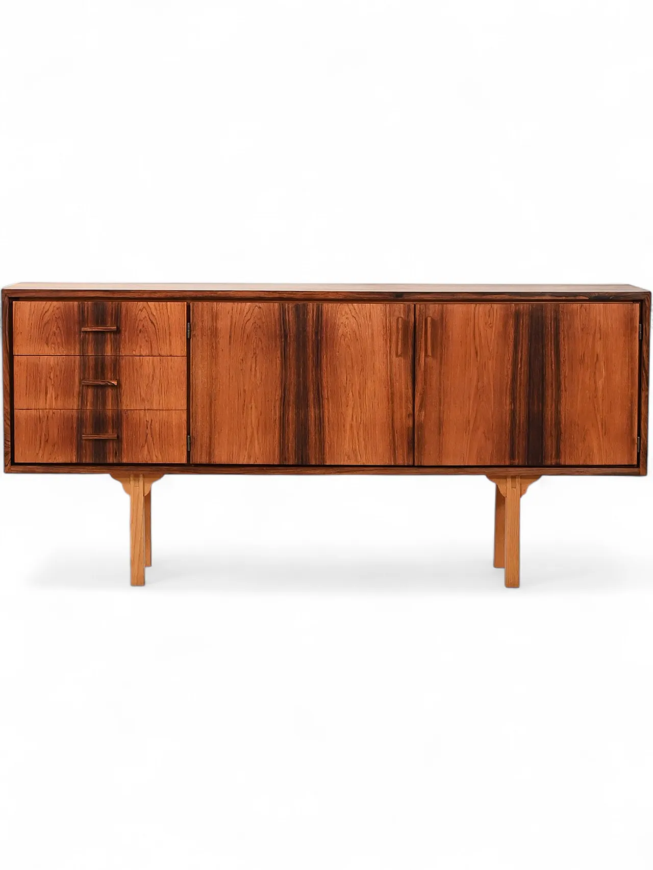 Small Scandinavian sideboard in rosewood 14