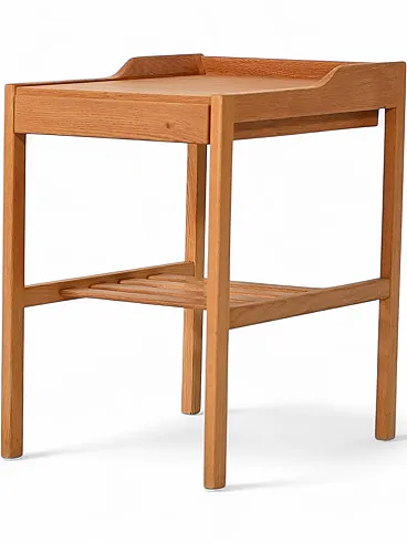 Vintage Scandinavian oak bedside table from the 1960s