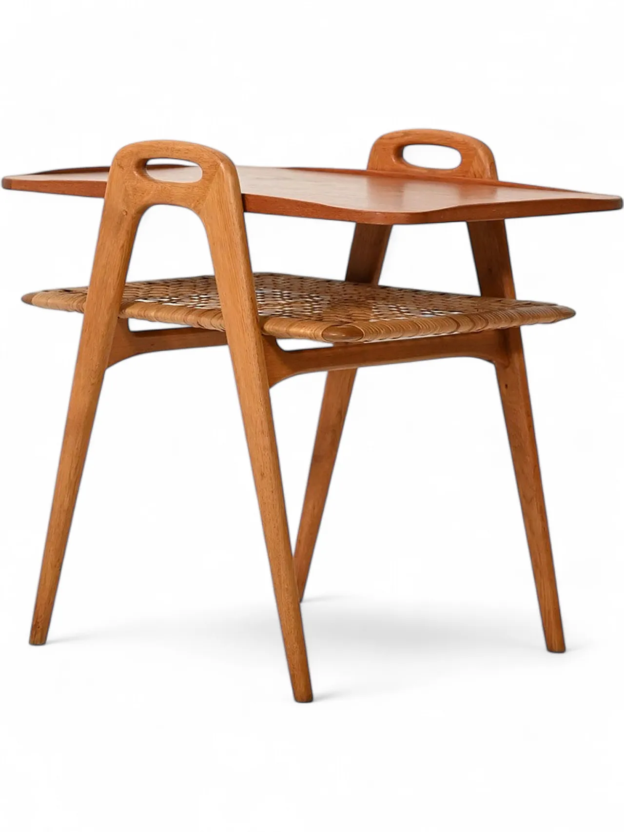 Danish coffee table with double shelf 12